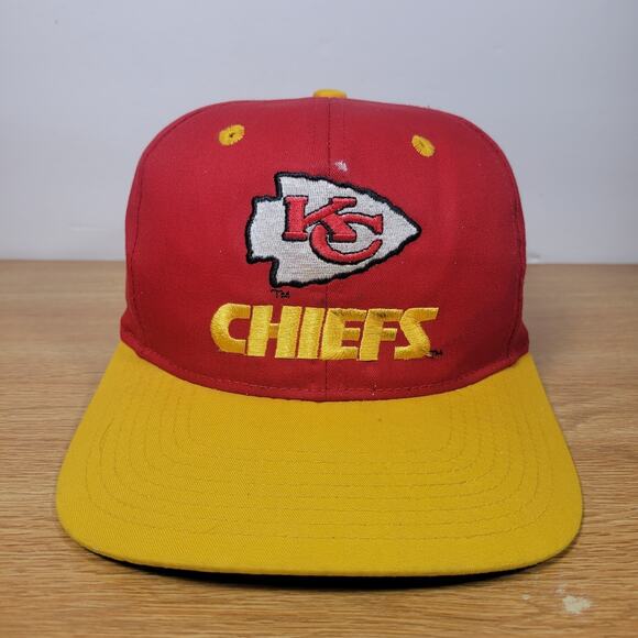 Kansas City Chiefs Montana Hat Cap Snapback 90s NFL Made In China Eastport Retro - Picture 3 of 16